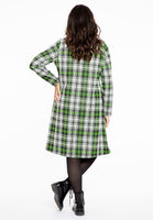 Dress A-line NEON CHECK - black  - #3