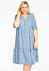 Dress frilled DAISY - blue