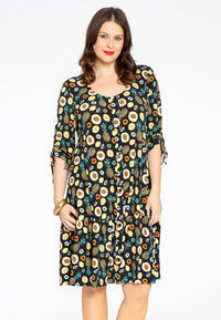 Dress ruffled FRUITY - black - #1