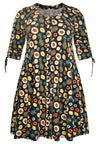Dress ruffled FRUITY - black - #4