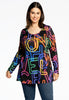 Tunic flare NEON - black 