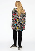 Tunic flare HEARTS - black  - #3