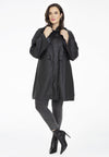 Raincoat with hood - black 