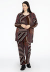 Tunic wide STRIPES - black