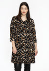 Jurk met kraag wild - Zwart
