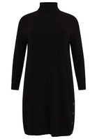 Dress high neck knitted - black - #3