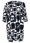 Tunic wide straight ABSTRACT - blue - #4