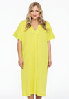 Dress wide COCOON - bright green