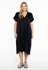 Dress kaftan V-neck - black - #2