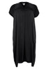 Dress kaftan V-neck - black - #4