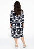 Dress button midi ABSTRACT - blue - #3