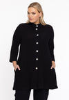 Blouse met knopen bubble - Zwart