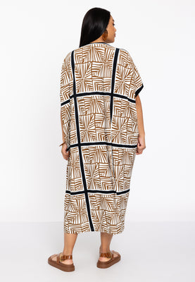 Kaftan straight TILES - ecru - #3