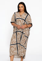 Kaftan straight TILES - ecru - #1