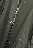 Coat wide silk leather - green  - #5