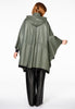 Coat wide silk leather - green  - #3