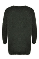 Pullover v-neck teddy - green  - #3