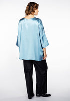 Blouse short SILK - blue - #3