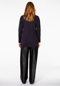 Trousers wide leather - black - #3