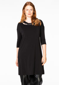 Dress zip neck DOLCE - black - #1