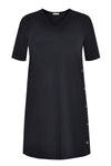 Tunic buttoned side INTERLOCK - blue - #4