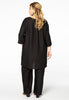 Tunic-blouse A-line LINEN - black  - #3