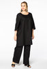 Tunic-blouse A-line LINEN - black  - #2