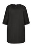 Tunic-blouse A-line LINEN - black  - #4