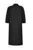 Blouse long slits LINEN - black - #3