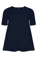 Tunic A-line pockets - blue - #1