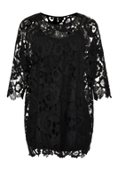 Tunic wide LACE - black - #4