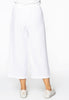 Trousers wide-fit 7/8 LINEN - white  - #2