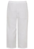 Trousers wide-fit 7/8 LINEN - white - #4