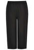 Trousers wide-fit 7/8 LINEN - black - #3