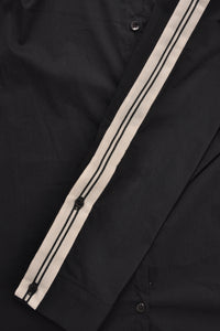 Shirt COTTON stretch tape - black - #5