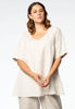 Tunic flare LINEN - ecru