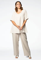 Tunic flare LINEN - ecru - #2