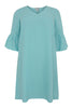 Dress frill sl. LINEN - blue - #4