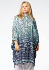 Blouse wide long LUGO - blue