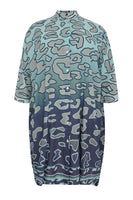 Blouse wide long LUGO - blue - #4