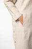 Blouse buttoned slits LINEN - brown - #5