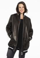 Jacket baseball LEATHER - black - #1