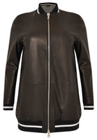 Jacket baseball LEATHER - black - #4