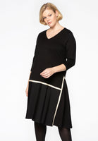 Dress plissé frill - black  - #1