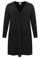 Cardigan A-line - black - #4