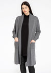 Cardigan rib collar - grey 