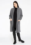 Cardigan rib collar - grey 