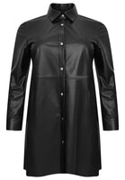 Blouse LEATHER - black  - #4