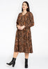 Dress with zipper BOA - brown - #2