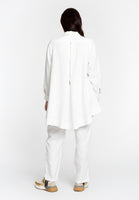 Blouse zipper LINEN - white - #3